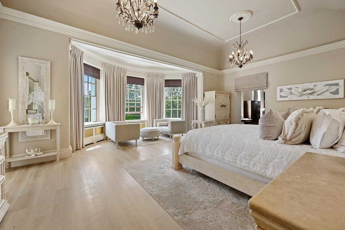 Bedroom with the bow window